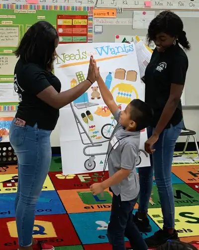 Lake Worth High JA High School Heroes at elementary school